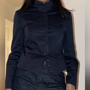 PAUW Stylish Navy Button-Up Jacket